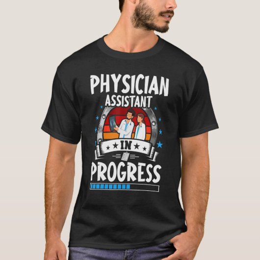 Arzt-Assistent in Ausbildung Studierender T-Shirt (Vorderseite)