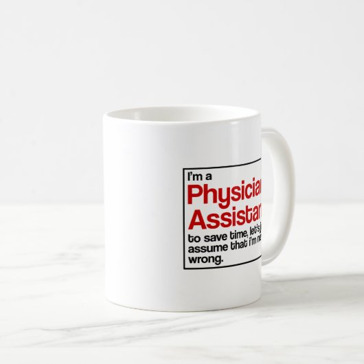 Arzt-Assistent Kaffeetasse (VorderseiteRechts)