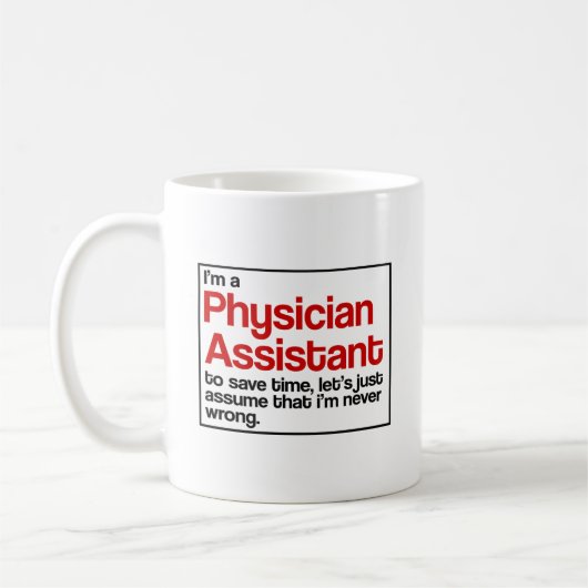 Arzt-Assistent Kaffeetasse (Links)