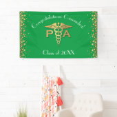 Arzt-Assistent PA-Abschluss Grün Gold Banner (Insitu)