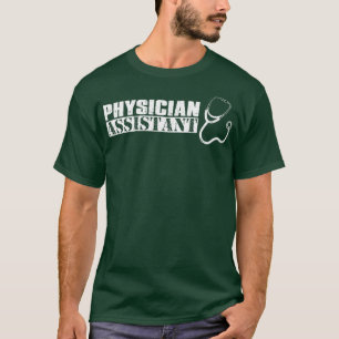 Arzt-Assistent Vintage-Weiß-Text T-Shirt