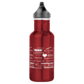 Arzt-Assistenten-Attribute/weißer Text Edelstahlflasche (Rechts)