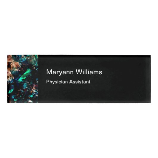 Arzt-Assistenten-Büropersonal Namenschild (Vorderseite)