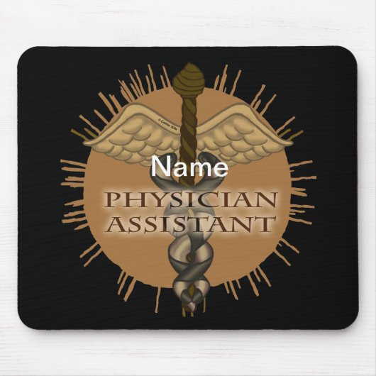 Arzt-Assistenten Caduceus Mousepad (Vorne)