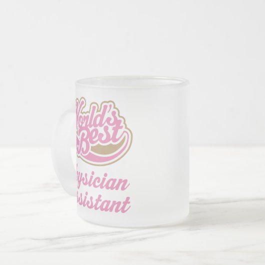 Arzt-Assistenten-Geschenk Mattglastasse (Vorderseite Links)