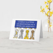 Arzt-behilfliche Abschluss-Glückwünsche Karte (Gelbe Blume)