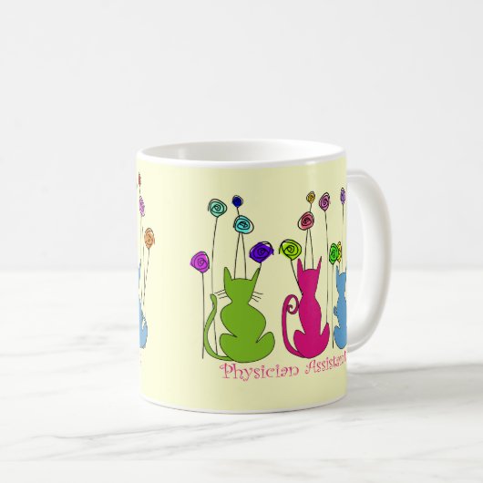 Arzt-behilfliche Geschenk-wunderlicher Kaffeetasse (VorderseiteRechts)