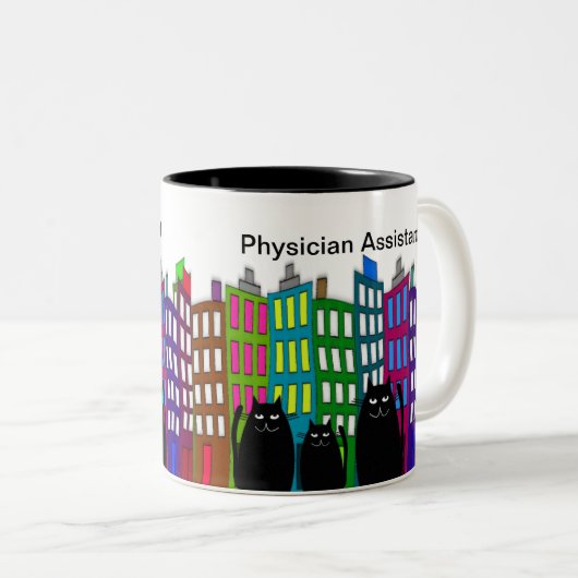 Arzt-behilfliche Tassen-wunderlicher Zweifarbige Tasse (VorderseiteRechts)