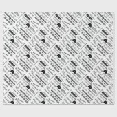 Arzt-behilflicher Text-Entwurf Geschenkpapier (Flach)