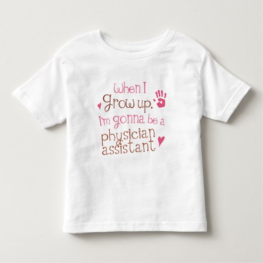 Arzt-behilflicher (zukünftiger) Säuglings-Baby-T - Kleinkind T-shirt (Vorderseite)