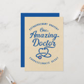 Arzt dankt außerordentlichem Mut, mitfühlend Karte (Vorderseite/Rückseite Beispiel)