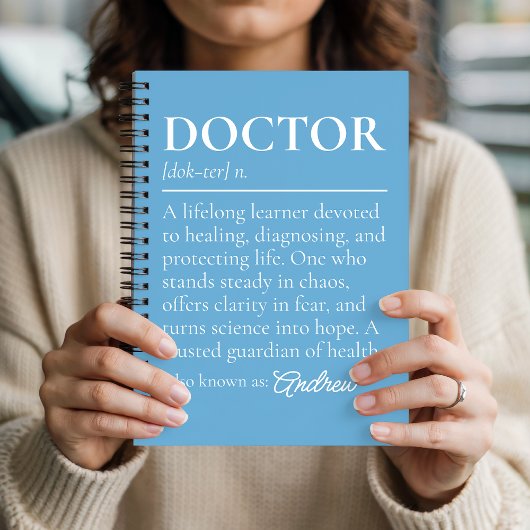 Arzt Definition Personalisiertes Journal-Geschenk Notizblock