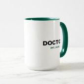 ARZT Est. Jahr Tasse (VorderseiteRechts)