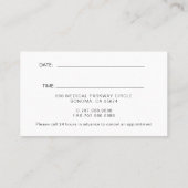 Arzt für anatomische Herzmedizin Terminkarte (Rückseite)