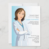 Arzt für Medizin (F) Abschluss Einladung (Vorderseite)