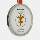 Arzt für Osteopathie Abschluss Gratulation Ornament Aus Metall (Rechts)