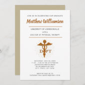 Arzt für Physikalische Therapie Abschluss Symbol Ankündigung (Vorne/Hinten)