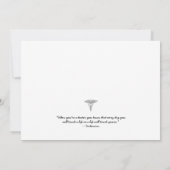 Arzt für Physikalische Therapie Foto Abschluss Einladung (Rückseite)