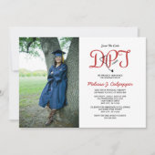 Arzt für Physikalische Therapie Foto Abschluss Einladung (Vorderseite)