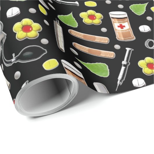 Arzt Geschenkpapier (Rolleneckpunkt)