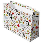 Arzt Große Geschenktüte (Rückseite Schrägansicht)