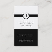 Arzt-hängendes Weiß Visitenkarte (Rückseite)