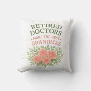 Arzt im Ruhestand Beste Oma Blumen Geschenk zur Pe Kissen