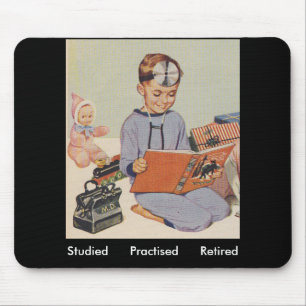 Arzt im Ruhestand - Retro Mousepad