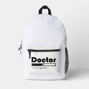 Arzt in Ausbildung Fortschrittsbalken Lustig Mediz Bedruckter Rucksack