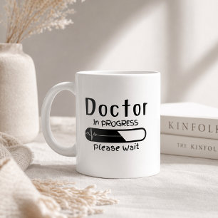 Arzt in Ausbildung Zukünftiger Arzt Becher Zweifarbige Tasse