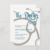 Arzt ist in ankündigung (Vorne/Hinten)