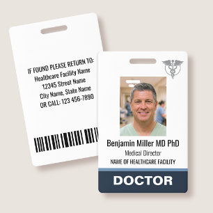 Arzt Krankenschwester ID-Ausweis Foto Logo Arzt Gr Ausweis