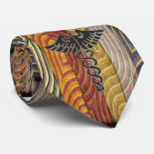 Arzt-Krawatte mit Caduceus ---Einzigartiges Krawatte (Gerollt)