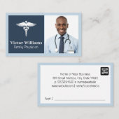 Arzt lächeln | Logo für medizinische Gesundheit Visitenkarte (Vorne/Hinten)