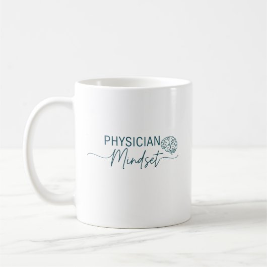 Arzt-Mentalität Kaffeetasse (Links)