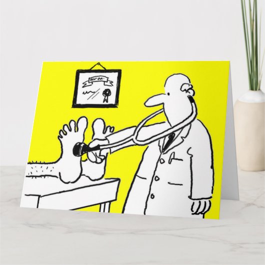 Arzt mit Stethoskop Karte (Vorderseite)