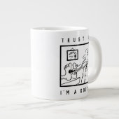 Arzt mit Stethoskop überprüft Füße Jumbo-Tasse (Vorderseite Rechts)
