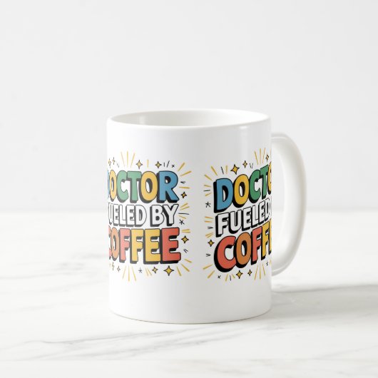 Arzt mit Tasse (VorderseiteRechts)