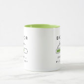 ARZT [Name] Green & White Tasse (Zentrum)