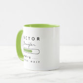 ARZT [Name] Green & White Tasse (Vorderseite Links)