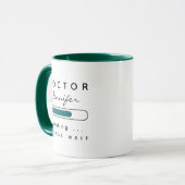 ARZT [Name] Green & White Tasse (Vorderseite Links)