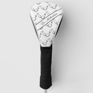 Arzt Name Stethoskop Muster  Golf Headcover