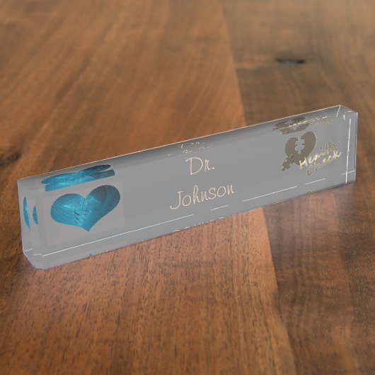 Arzt Namensplakette (Seite)