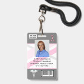Arzt- oder Krankenschwester-Name-Badge-Scanner-Cod Ausweis (Vorderseite mit Lanyard)