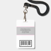 Arzt- oder Krankenschwester-Name-Badge-Scanner-Cod Ausweis (Rückseite mit Lanyard)