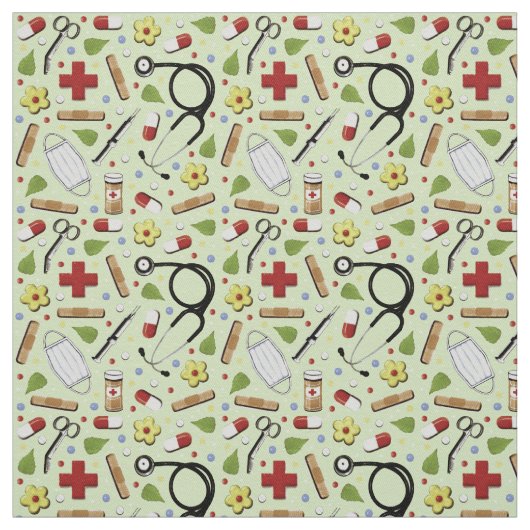 Arzt oder Krankenschwester Stoff (Muster)