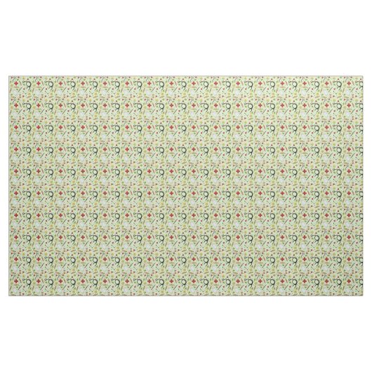 Arzt oder Krankenschwester Stoff (Yard (91,4 cm))