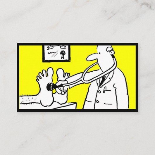 Arzt oder medizinisches Beruflich Visitenkarte (Rückseite)