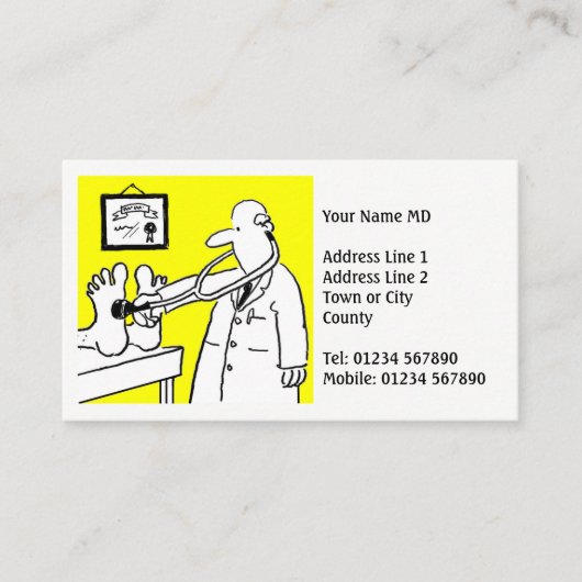 Arzt oder medizinisches Beruflich Visitenkarte (Vorderseite)