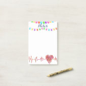 Arzt Post-it Klebezettel (Auf Schreibtisch)